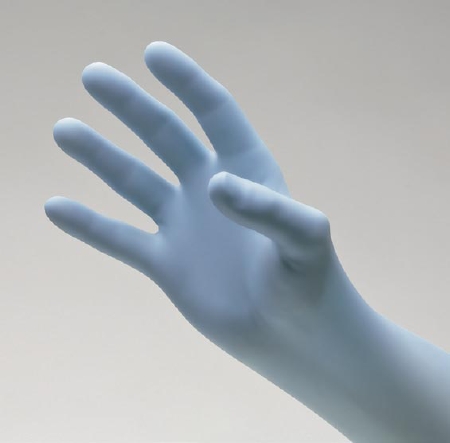 Gloves Exam Nitrile P-F NitriDerm® Ultra Blue X-Large NonSterile Nitrile Standard Cuff Length Fully Textured Light Blue Chemo Tested (100/BX 10BX/CS) by Innovative Healthcare Corp., Inc.  ID 157350